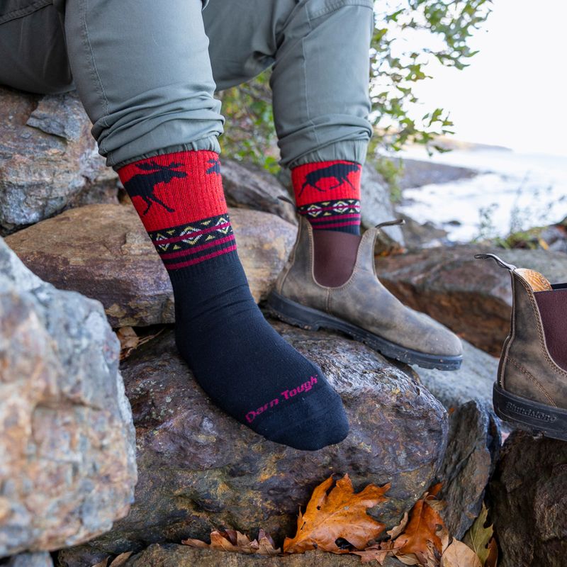 Herren­socken Darn Tough VanGrizzle Boot Sock Cushion moose black 5