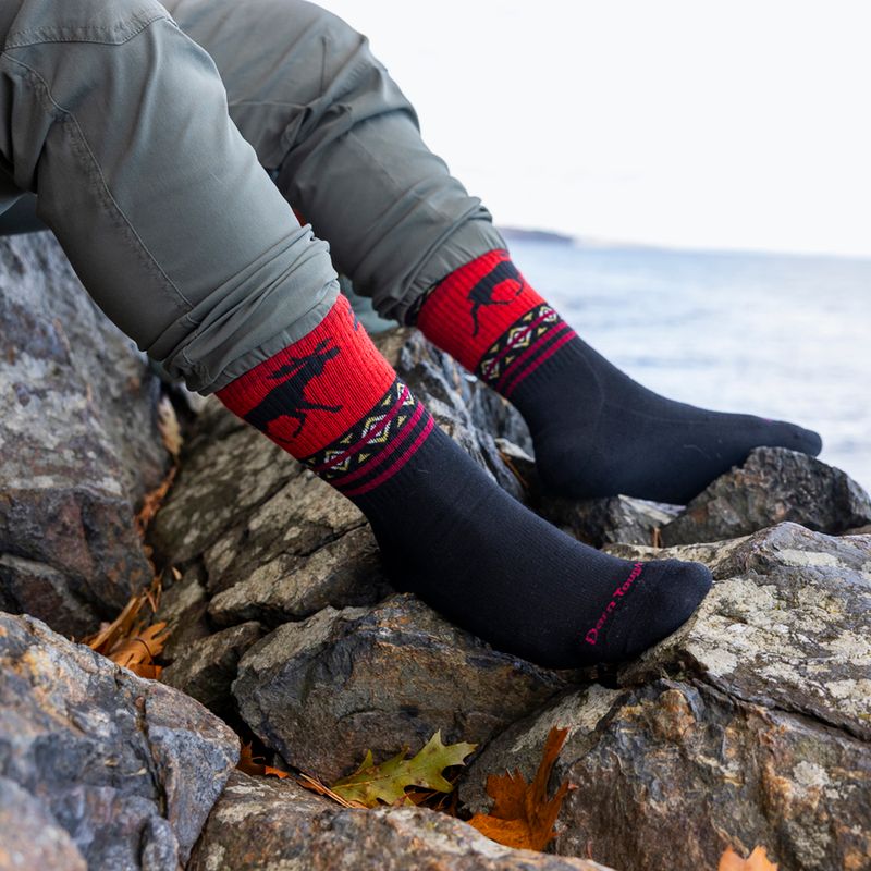Herren­socken Darn Tough VanGrizzle Boot Sock Cushion moose black 6