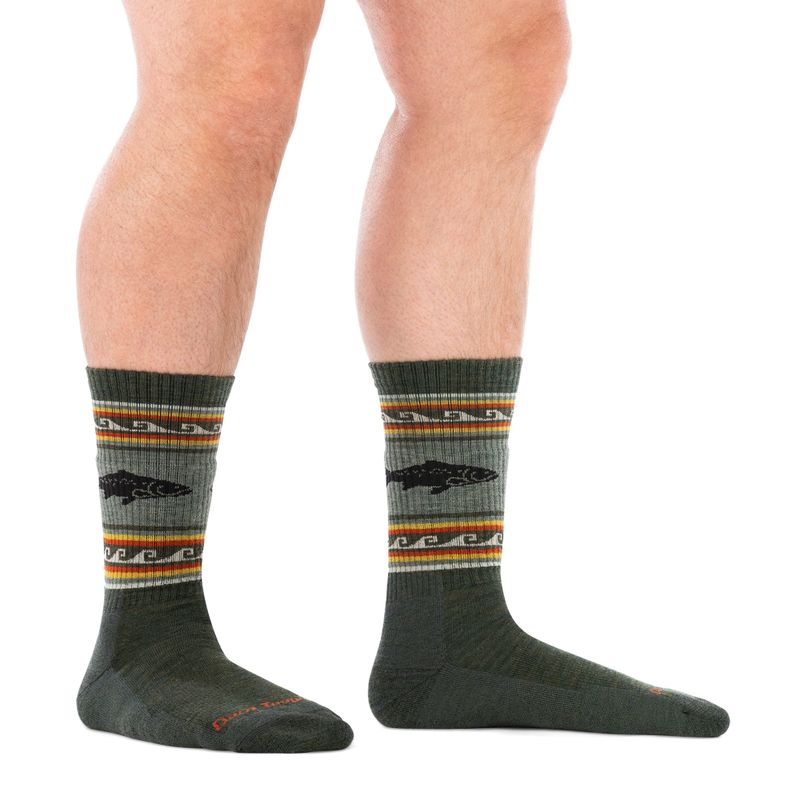 Herren­socken Darn Tough VanGrizzle Boot Sock Cushion trout river 2