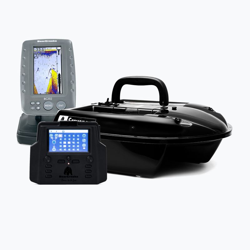 BearCreeks iPilot50 Köderboot mit GPS Autopilot System + BC202 Fischfinder schwarz IPILOT50.BLACK