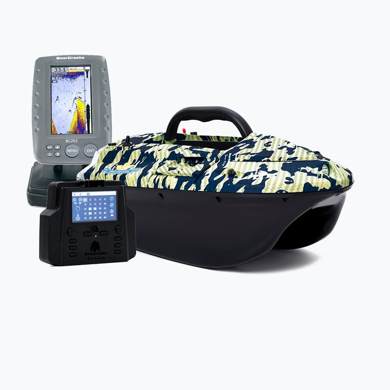 BearCreeks iPilot40 Köderboot mit GPS Autopilot System + Echolot BC202 camou IPILOT40.CAMOU