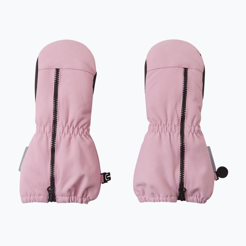Reima Tepas Fäustlinge Kinder Skihandschuhe grau rosa 5