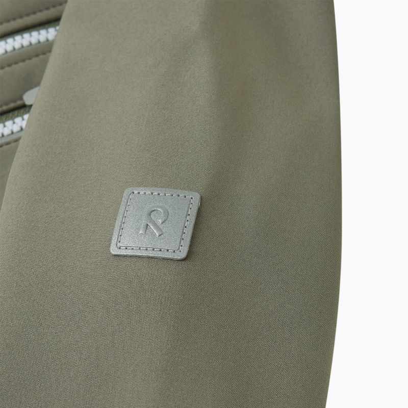 Reima Vantti grau-grüne Softshelljacke für Kinder 5