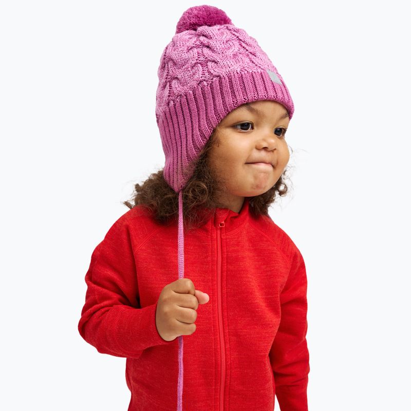 Wintermütze Kinder Reima Paljakka red violet 7