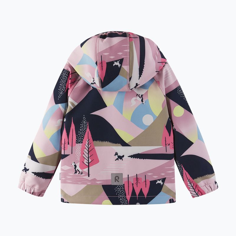 Reima Kinder Softshelljacke Vantti grau rosa 3