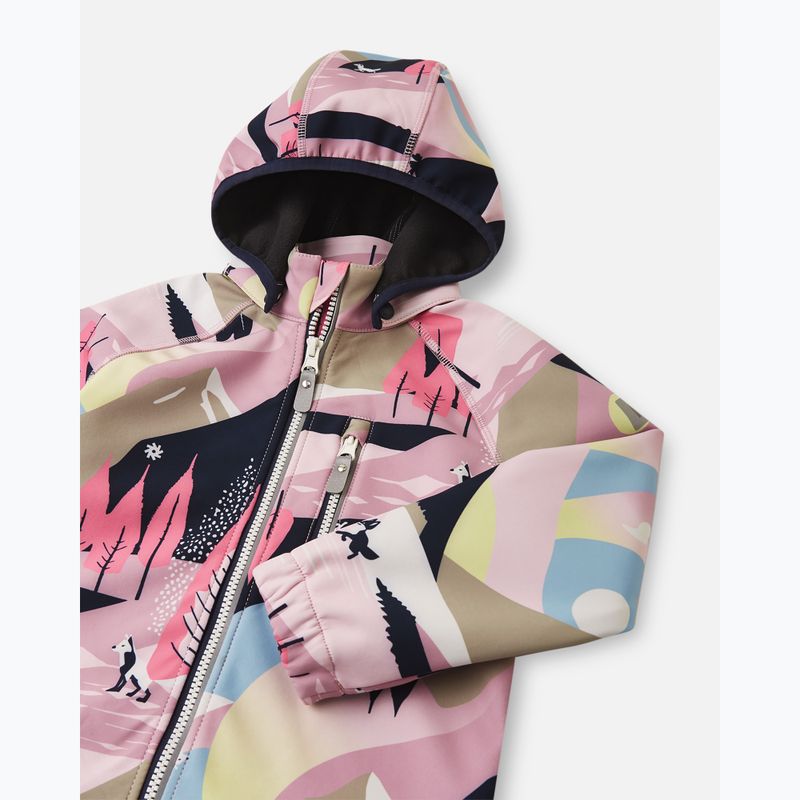 Softshelljacke Kinder Reima Vantti grey pink 4