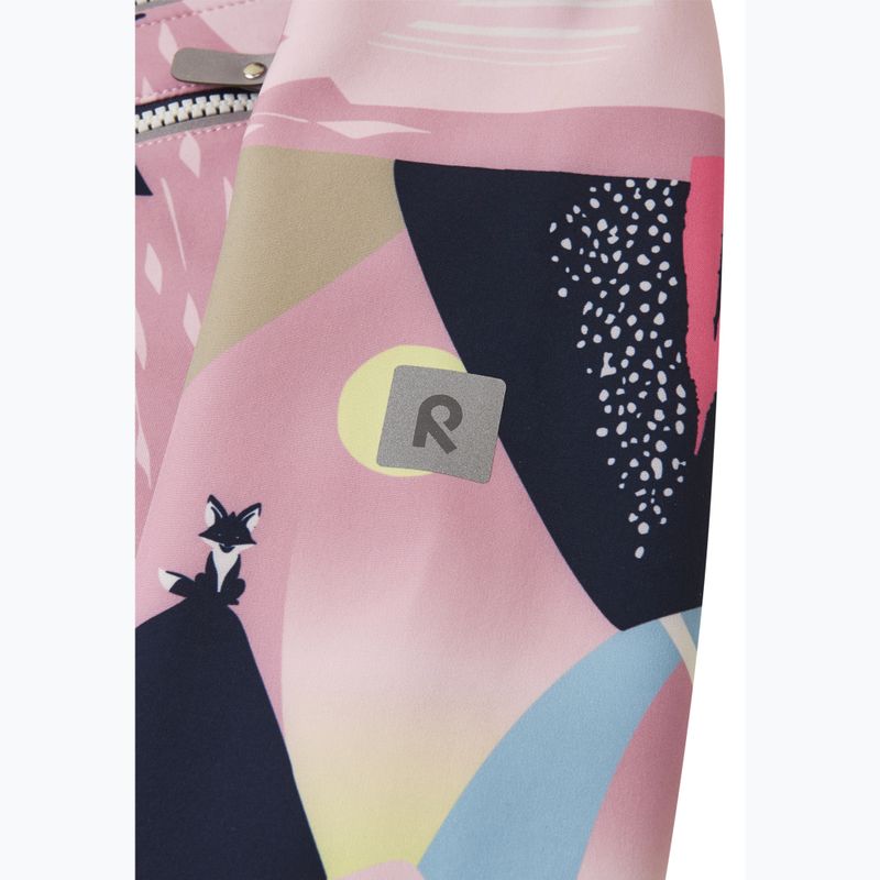 Reima Kinder Softshelljacke Vantti grau rosa 7