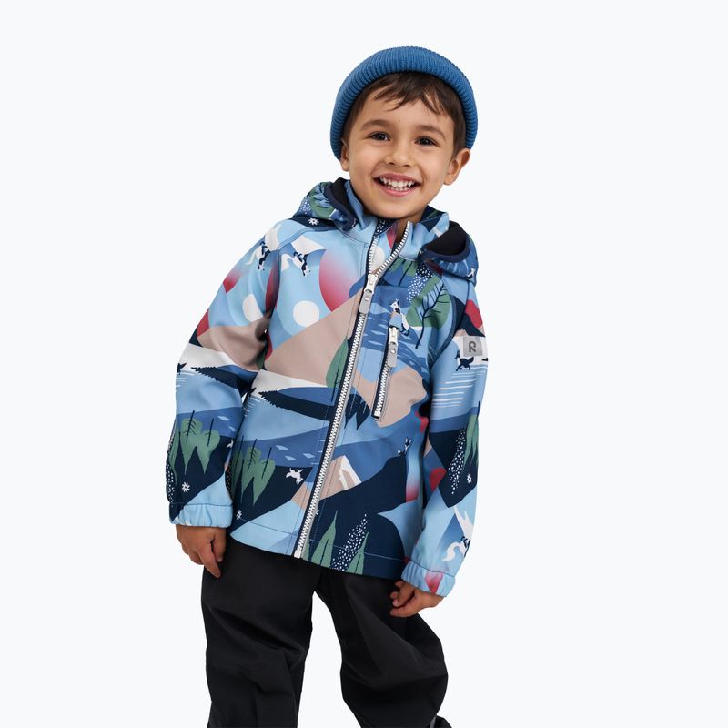 Reima Kinder Softshelljacke Vantti blau ozean 9