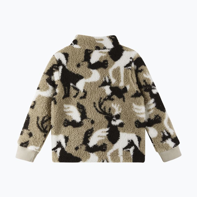 Fleece Hoodie Sweatshirt Kinder Reima Turkkinen earthy beige 2