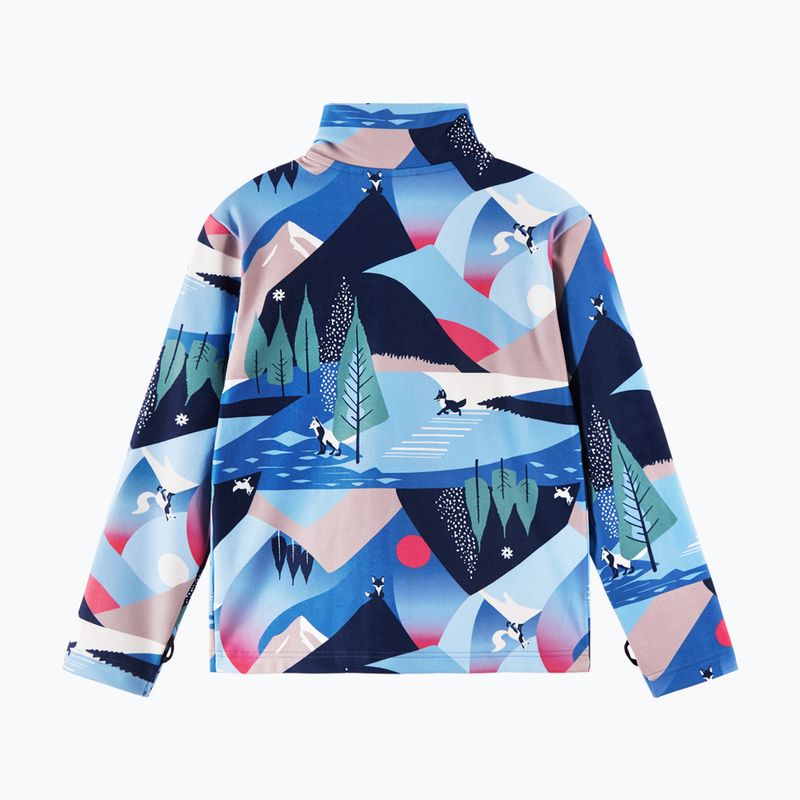 Fleece Hoodie Sweatshirt Kinder Reima Iisisti blue ocean 2