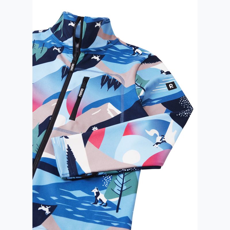 Fleece Hoodie Sweatshirt Kinder Reima Iisisti blue ocean 3