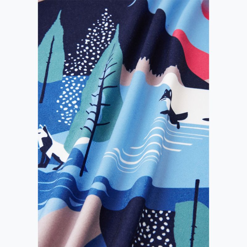 Fleece Hoodie Sweatshirt Kinder Reima Iisisti blue ocean 4