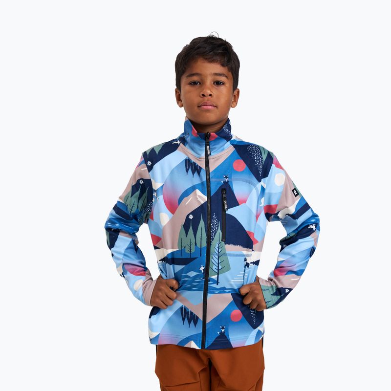 Fleece Hoodie Sweatshirt Kinder Reima Iisisti blue ocean 5