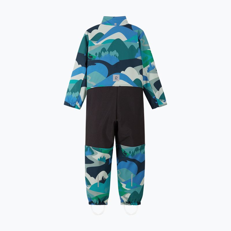 Softshell-Overall Kinder Reima Nurmes sparkly blue 4