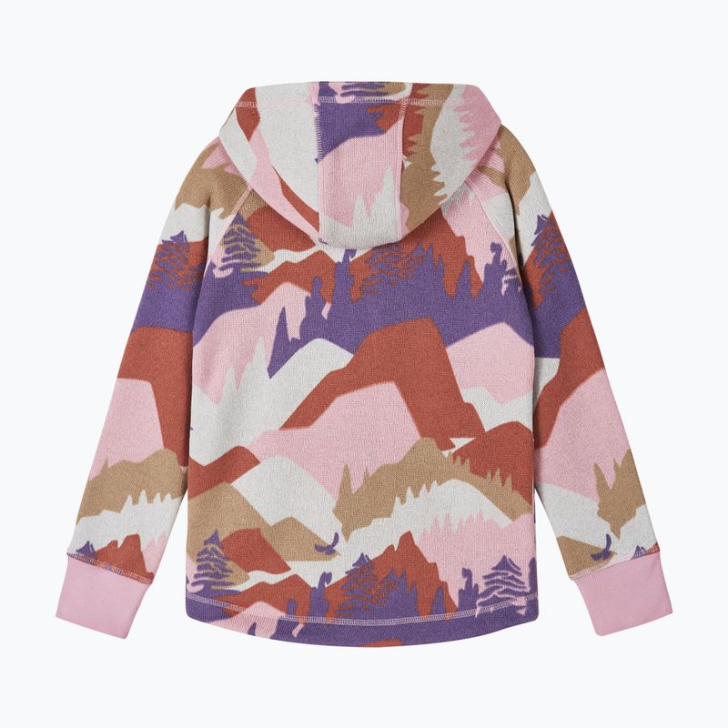 Kinder Fleecejacke Reima Northern Fleece Hoodie grey pink 2