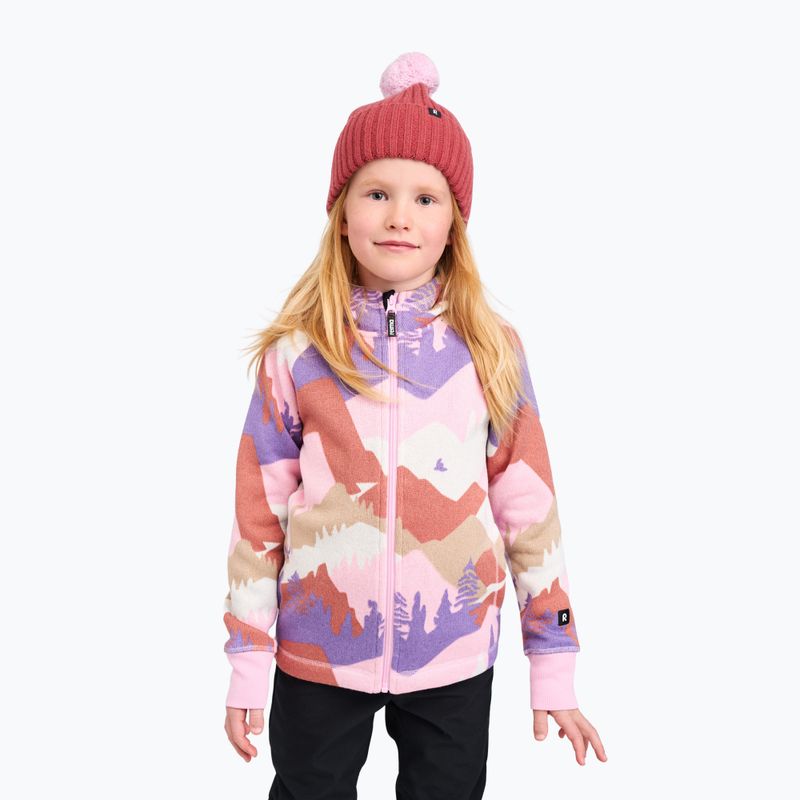 Kinder Fleecejacke Reima Northern Fleece Hoodie grey pink 6