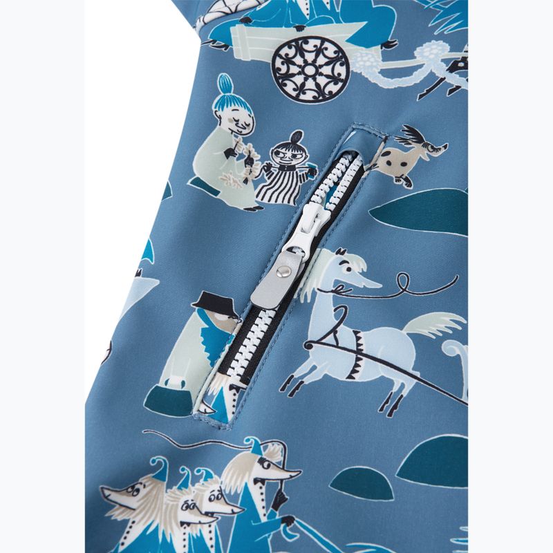 Softshell-Overall Kinder Reima Moomin Mjosa blue ocean 6