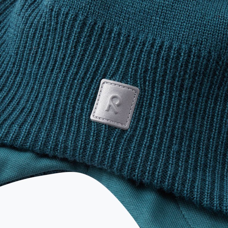 Kinder-Wintermütze Reima Kumpi dark teal 3