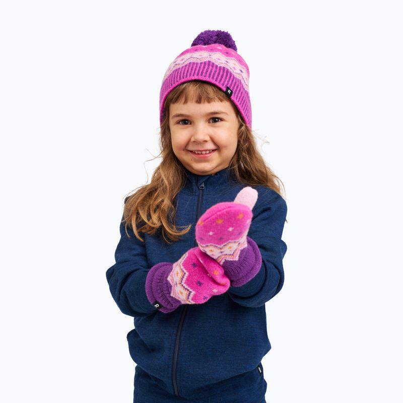 Kinder-Wintermütze Reima Pohjoinen plum purple 4
