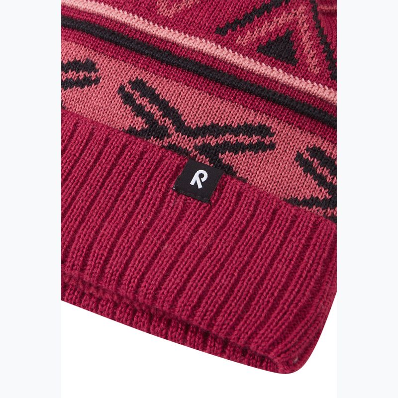 Kinder-Wintermütze Reima Kirjoen cranberry 3