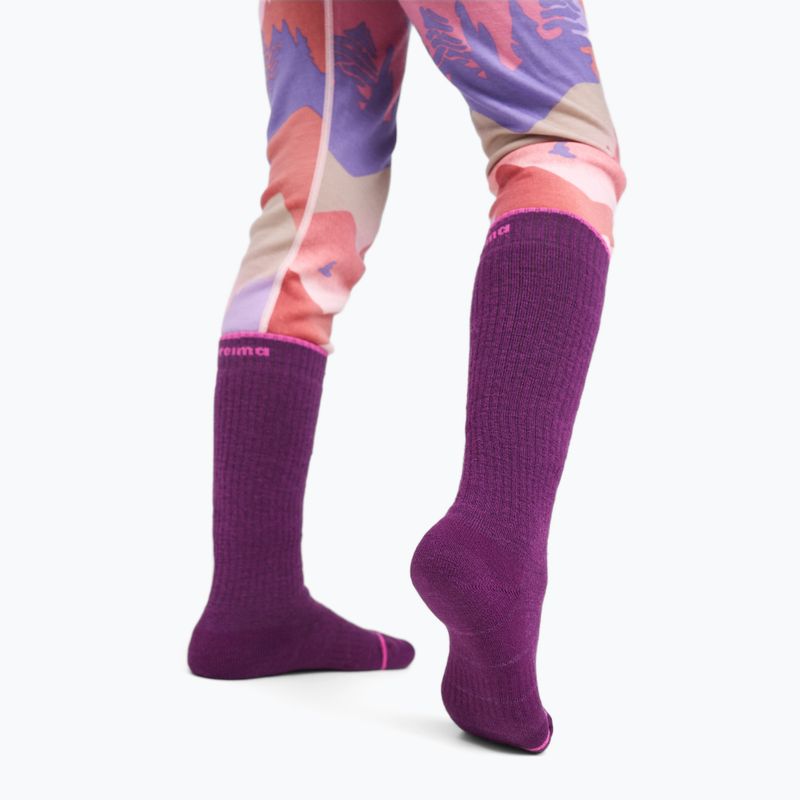 Kindersocken Reima Urheilu plum purple 3
