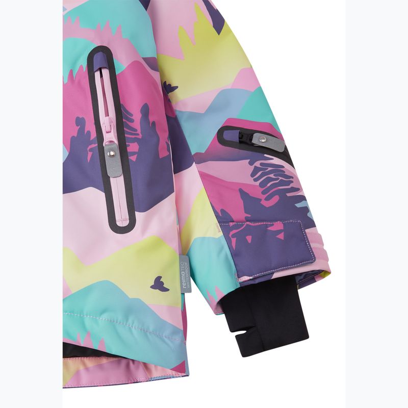 Kinder-Skijacke Reima Kiiruna grey pink 7