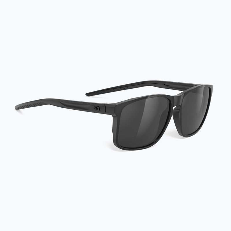 Sonnenbrille Rudy Project Overlap smoke black/black glossy