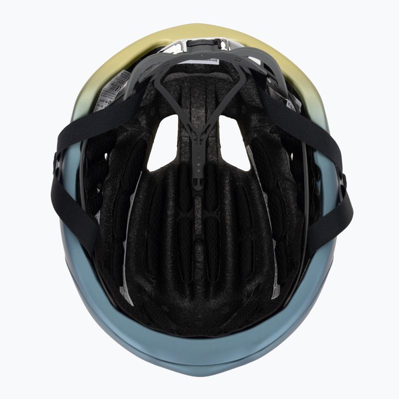 Fahrradhelm Rudy Project Nytron blue avio/apple green metal matte 5