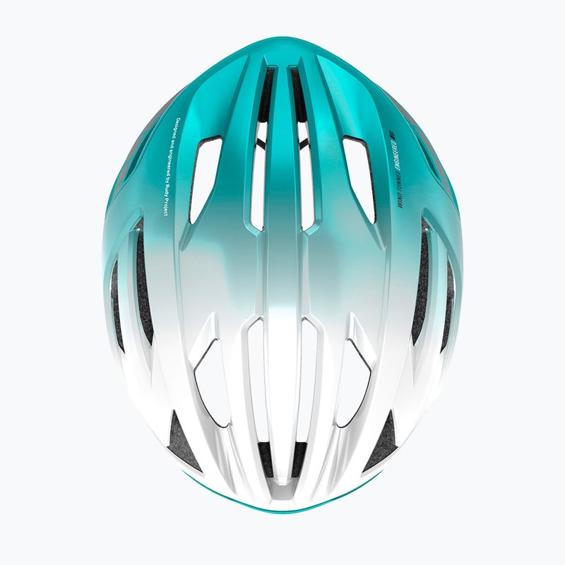 Fahrradhelm Rudy Project Egos pearl/emerald metal matte 5