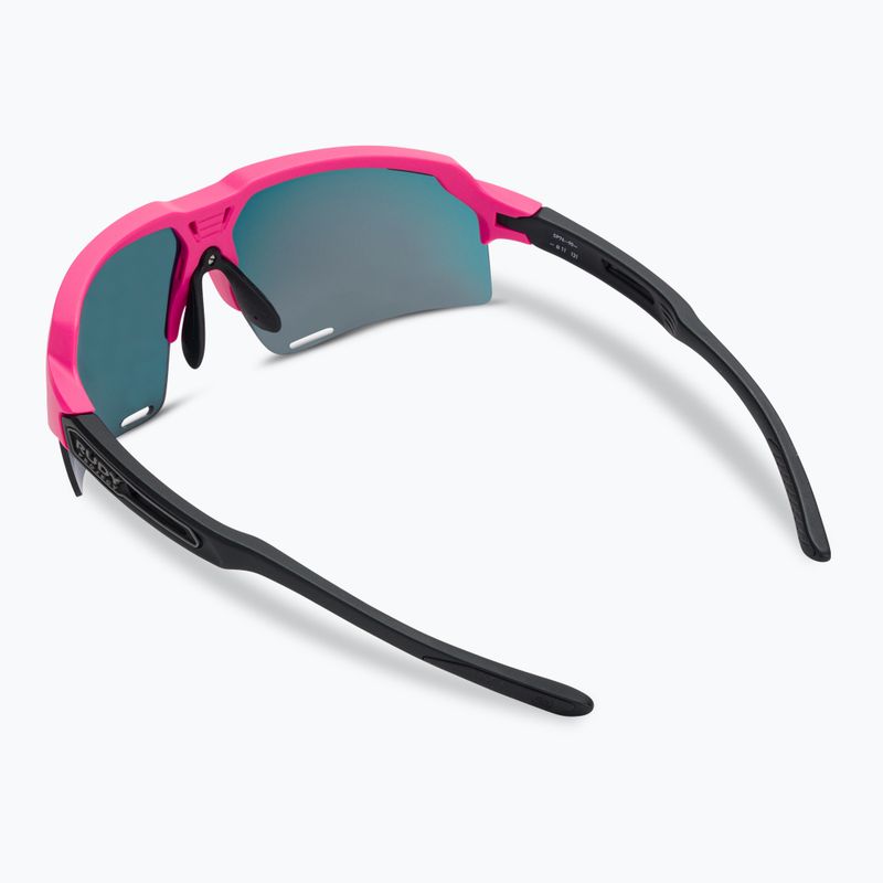 Rudy Project Deltabeat rosa fluo / schwarz matt / multilaser rot Sonnenbrille SP7438900001 2