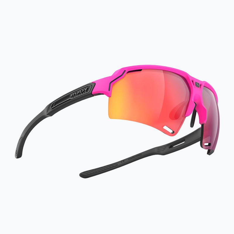 Rudy Project Deltabeat rosa fluo / schwarz matt / multilaser rot Sonnenbrille SP7438900001 7