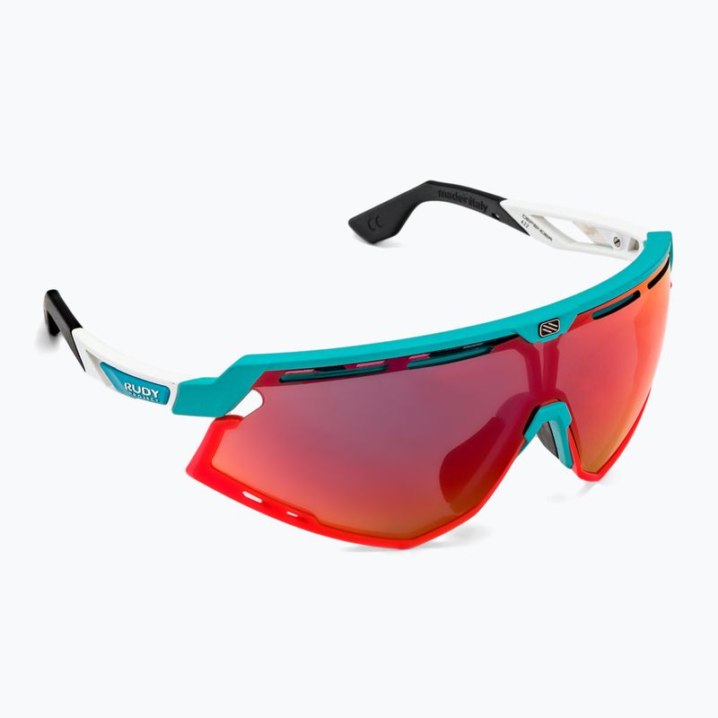 Rudy Project Defender Smaragd weiß matt / Multilaser rot Sonnenbrille SP5238230000