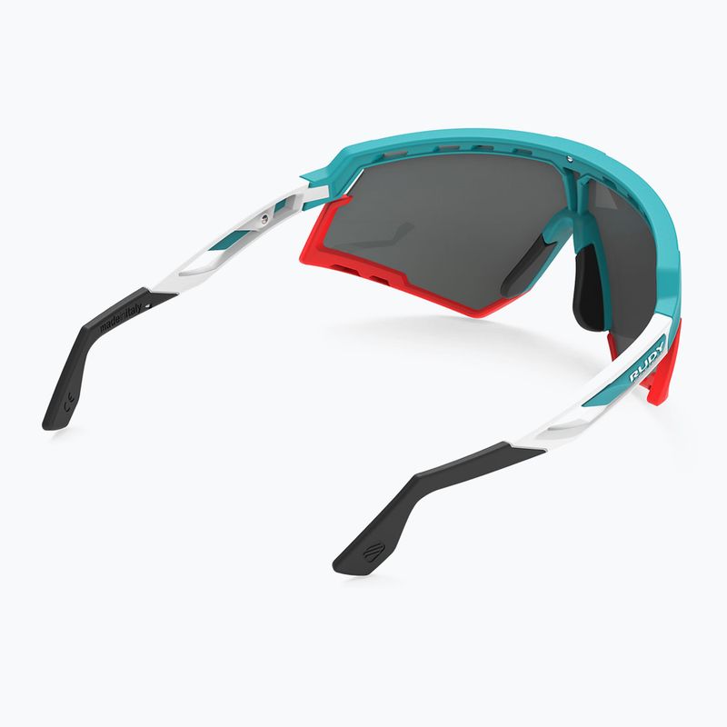 Rudy Project Defender Smaragd weiß matt / Multilaser rot Sonnenbrille SP5238230000 6