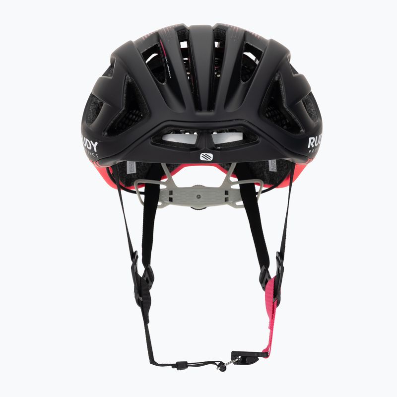 Rudy Project Egos schwarz/rosa fluo matte Fahrradhelm 2