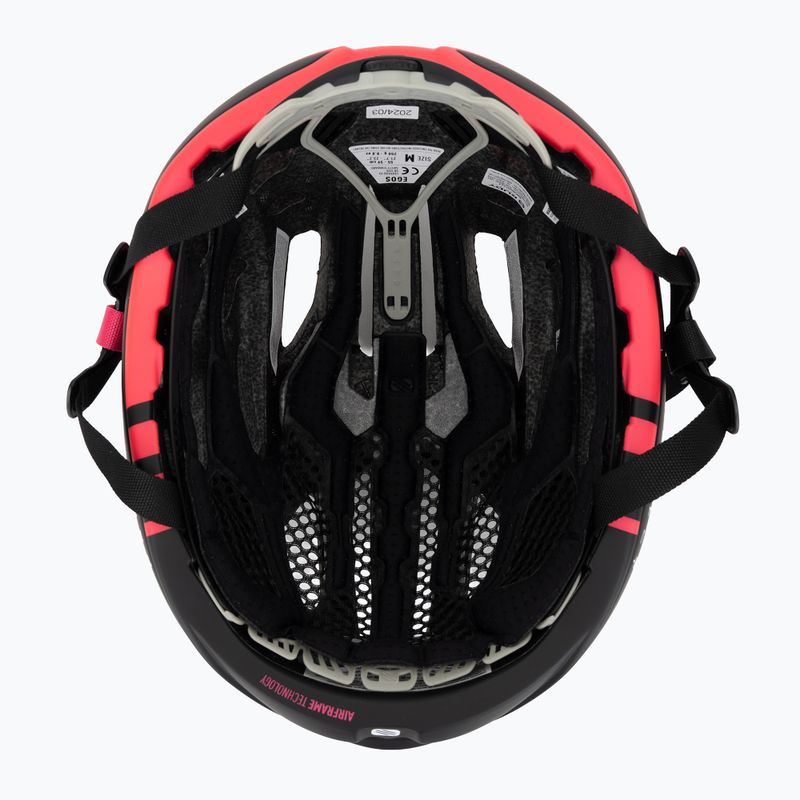 Rudy Project Egos schwarz/rosa fluo matte Fahrradhelm 5