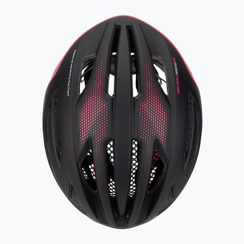 Rudy Project Egos schwarz/rosa fluo matte Fahrradhelm 6