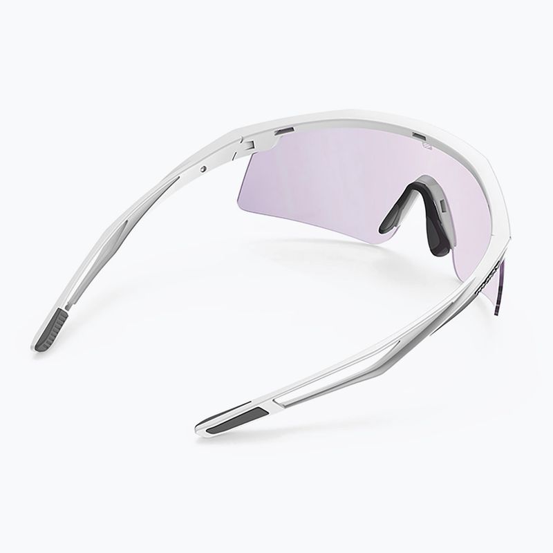 Sonnenbrille Rudy Project Turbolence white matte/impactx photochromic 2 laser purple 5