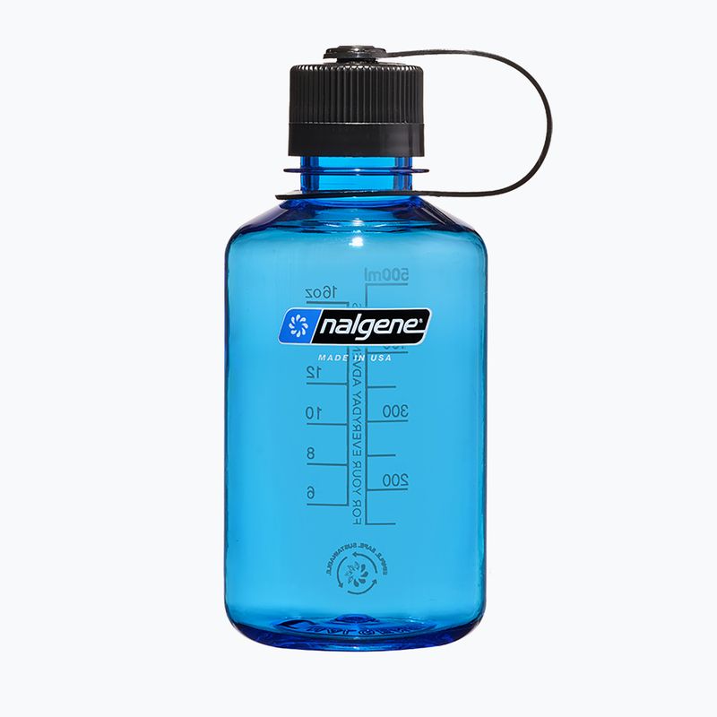 Nalgene Narrow Mouth 473 ml schieferblaue Flasche