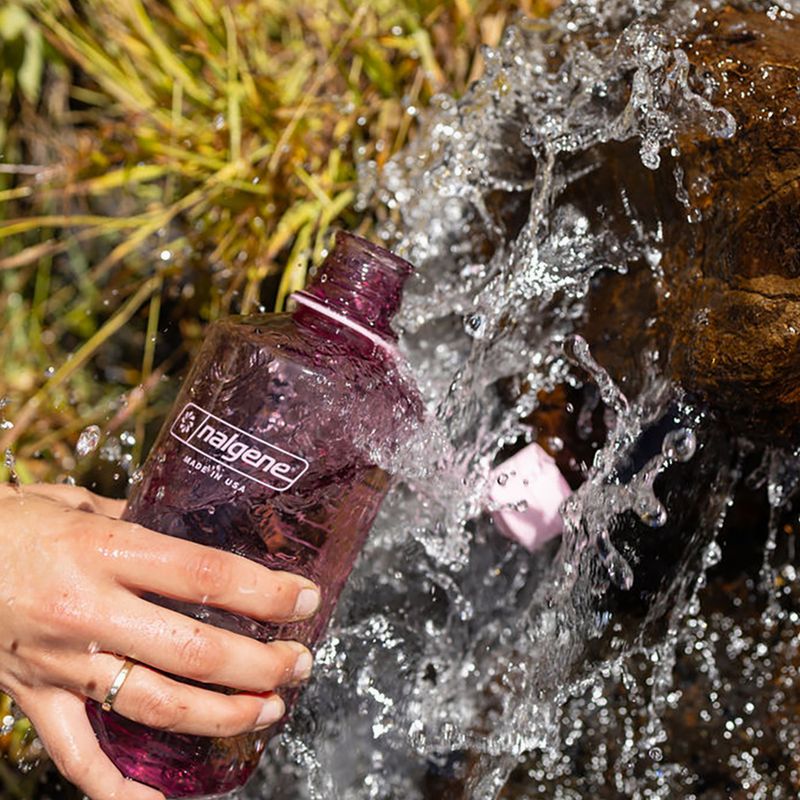 Outdoor-Trinkflasche Nalgene Narrow Mouth 1000 ml cherry blossom 5
