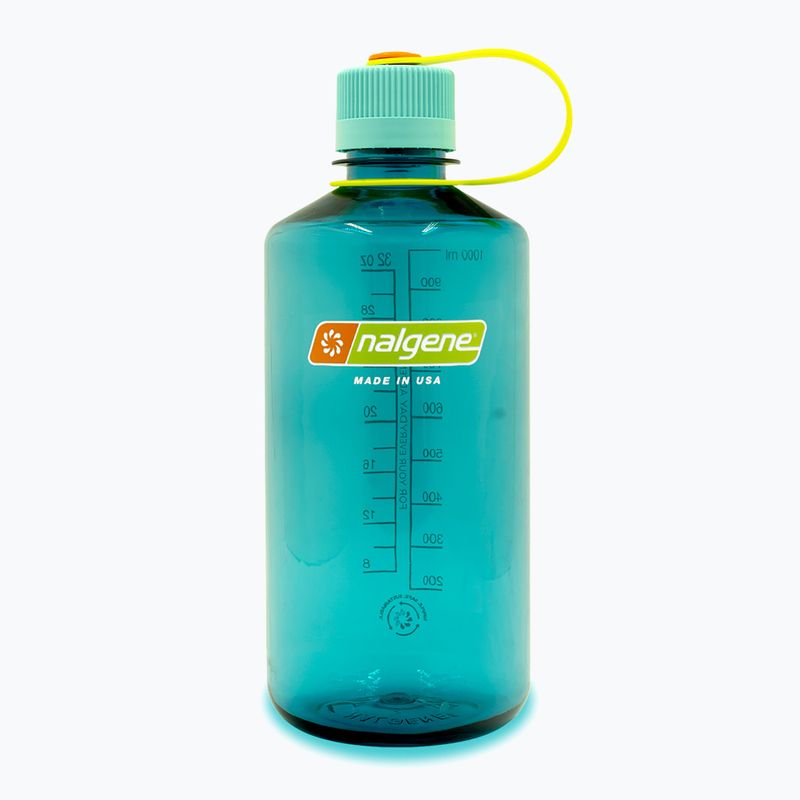 Nalgene Narrow Mouth Sustain Reiseflasche 1000 ml cerulean