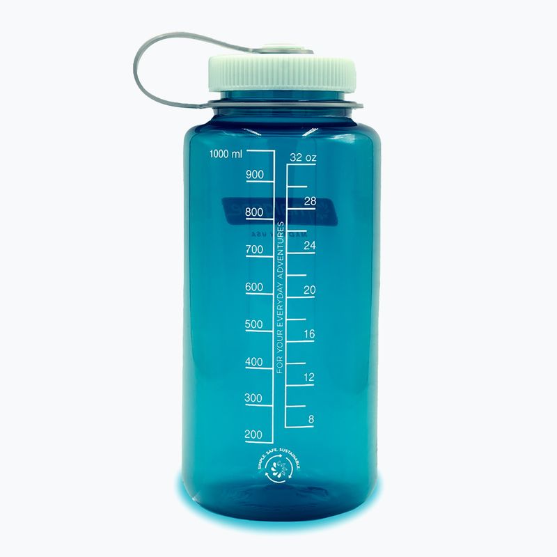 Nalgene Wide Mouth Sustain Reiseflasche 1000 ml Forelle grün 2