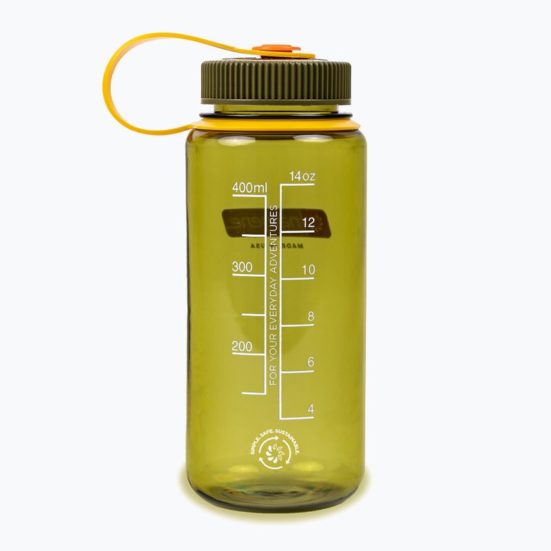 Nalgene Wide Mouth Sustain 500 ml Oliven-Reiseflasche
