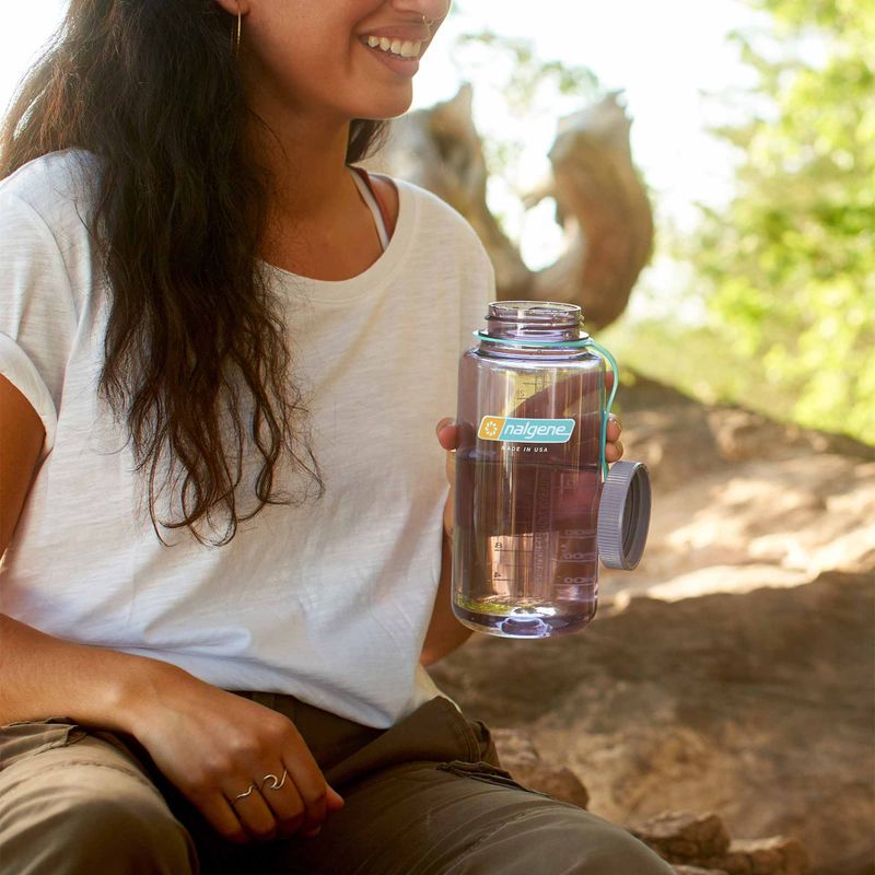 Nalgene Wide Mouth Sustain Trinkflasche 1000 ml Aubergine 6