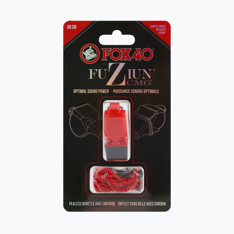 Pfeife mit Schnur Fox 40 Fuzion CMG rot
