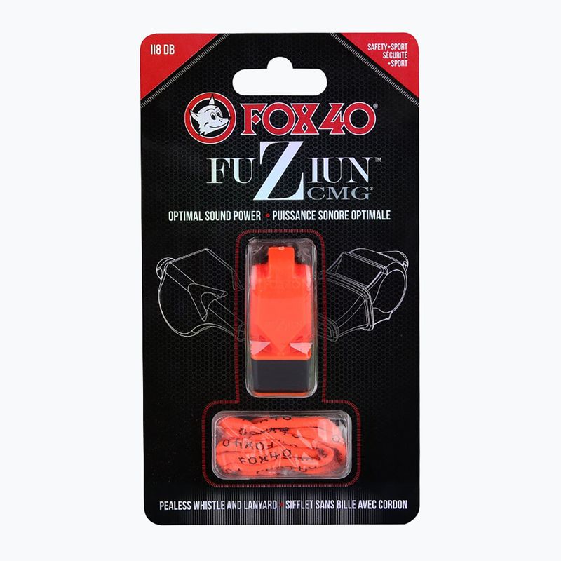 Pfeife mit Schnur Fox 40 Fuzion CMG orange