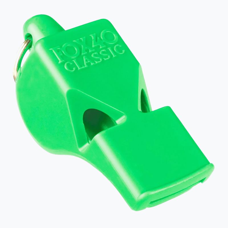Fox 40 Classic Safety neongrüne Trillerpfeife mit Schnur