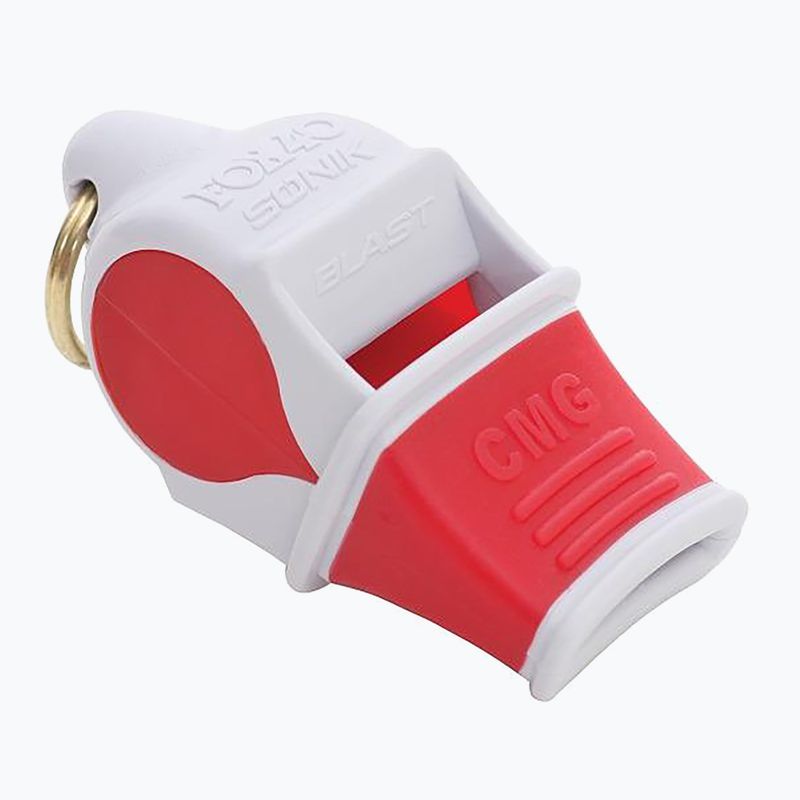 Pfeife mit Schnur Fox 40 Sonik Blast CMG weiß/rot