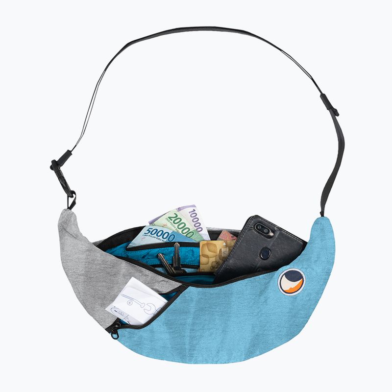 Ticket To The Moon Upcycled Sling Umhängetasche himmelblau/eisgrau 2