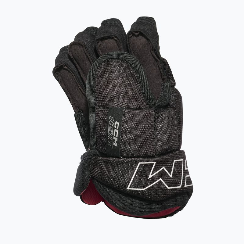 Kinder Eishockeyhandschuhe CCM Next JR Gloves black/white 2