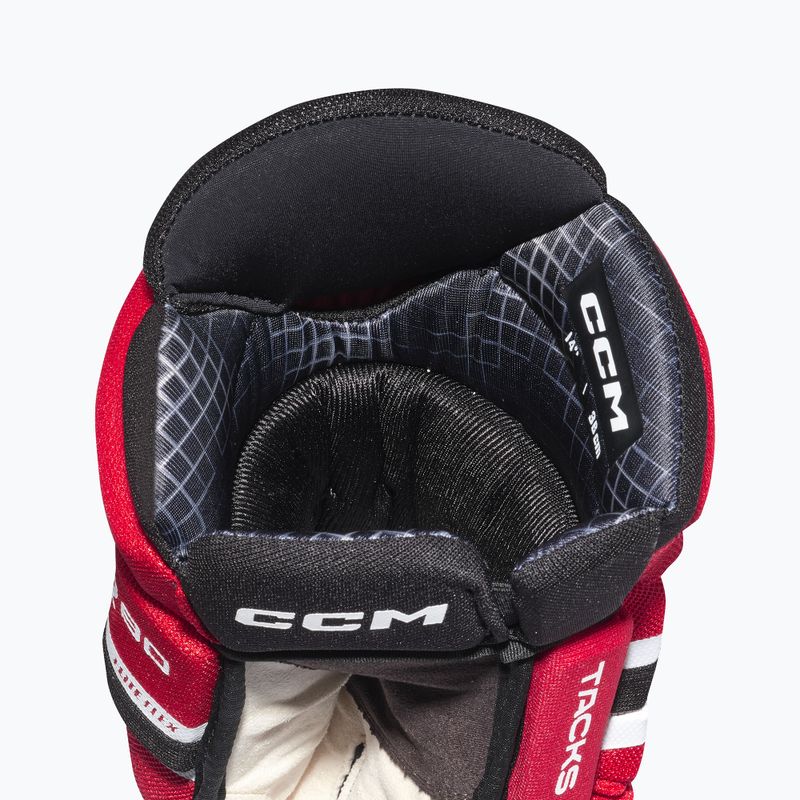 Hockeyhandschuhe CCM Tacks XR80 SR Gloves black/red/white 4